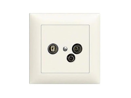 [90008483 419902] Feller EDIZIOdue Multimedia-Dose DD19 für R/TV/Modem