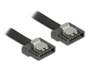Delock SATA3-Kabel schwarz, Clip, flexibel, 30 cm