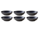 Bitz Suppen- & Pastateller Ø 20 cm, 6 Stück, Schwarz/Dunkelblau