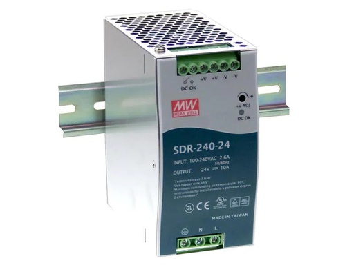[90085205 243662] MeanWell DIN-Schienennetzgerät  240 W, 24 V