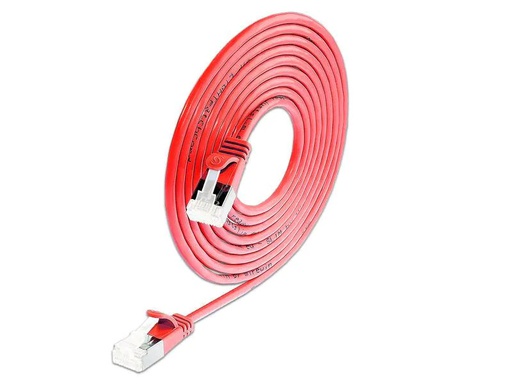 [90085274 823067] SLIM Slimpatchkabel RJ-45 - RJ-45, Cat 6A, U/FTP, 0.1 m, Rot