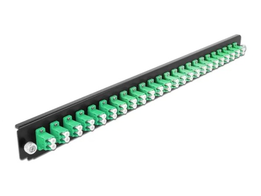 [90085279 1142977] Delock Verteilerplatte Frontblende 24 Port LC Duplex SM grün