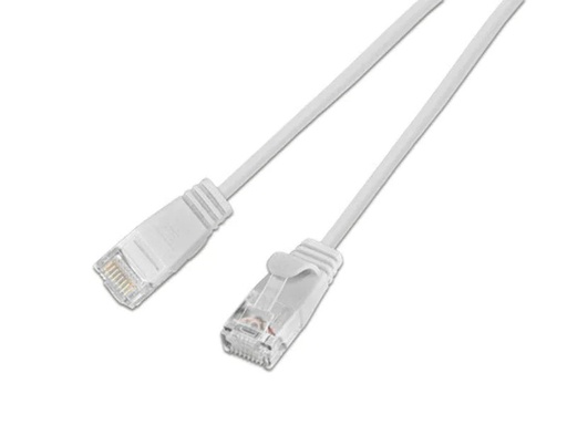[90085355 353752] SLIM Slimpatchkabel RJ-45 - RJ-45, Cat 6, UTP, 3 m, Weiss