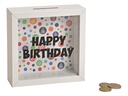 G. Wurm Spardose Happy Birthday 5 x 15 x 15 cm
