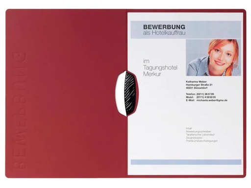 [90085507 990132] Pagna Bewerbungsmappe A4 Swing Rot