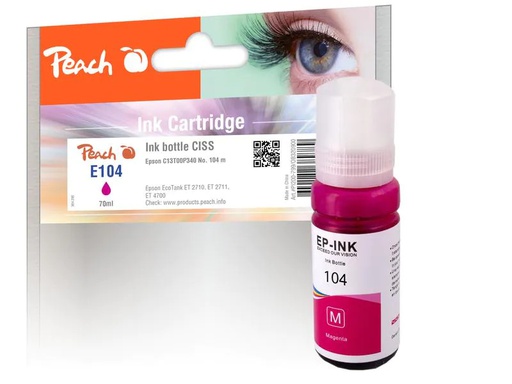 [90085660 1142672] Peach Tinte Epson 104 (C13T00P340) Magenta