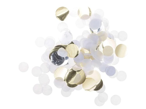 [90085699 985912] Rico Design Streudeko 20 g Konfetti, Weiss Mix