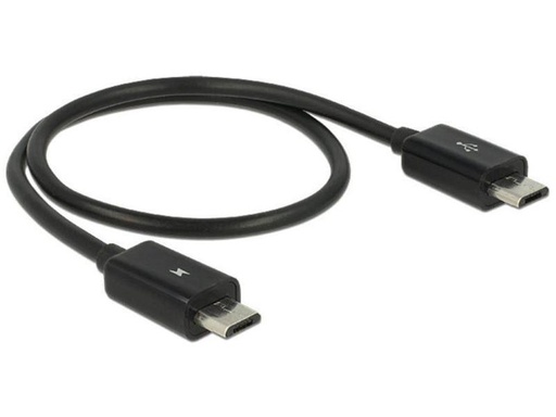 [90085738 337422] Delock USB-OTG-Kabel Powershare Micro-USB B - Micro-USB B 0.3 m