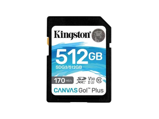 [90085784 1048166] Kingston SDXC-Karte Canvas Go! Plus UHS-I U3 V30 512 GB