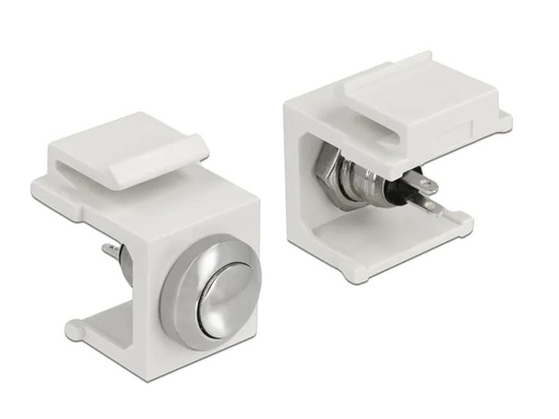 [90085833 830133] Delock Keystone-Modul Drucktaster weiss