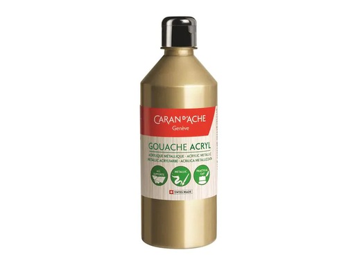 [90085918 1182729] Caran d'Ache Acrylfarbe Gouache 500 ml, Gold