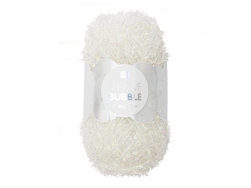 [90085920 945190] Rico Design Wolle Creative Bubble 50 g Weiss glanz