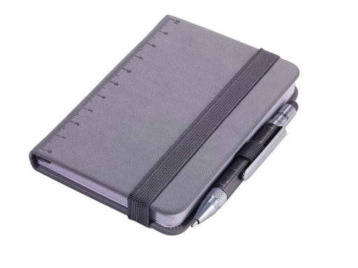 [90085928 777956] Troika Notizbuch LILIPAD+LILIPUT A7, Blanko, Grau