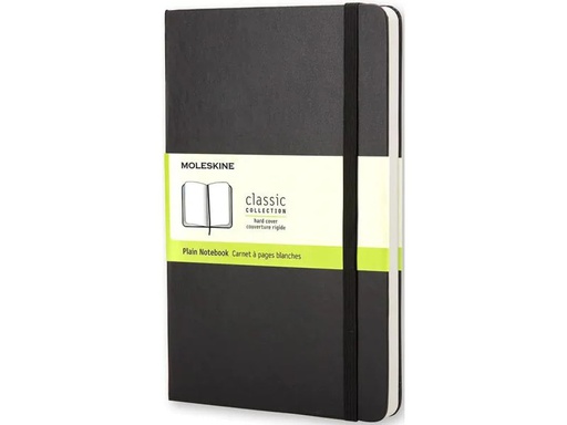 [90085958 1079123] Moleskine Notizbuch Classic A5 Blanko, Schwarz, 240 Seiten