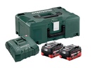 Metabo Akku und Ladegerät 2 x LiHD 5.5 Ah ASC Ultra, 18 V