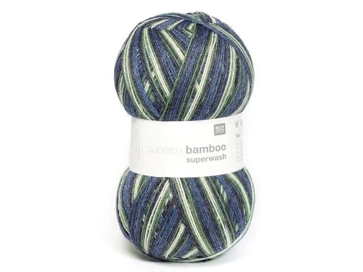 [90008592 1156830] Rico Design Wolle Bamboo für Socken 4-fädig, 100 g, Olivgrün