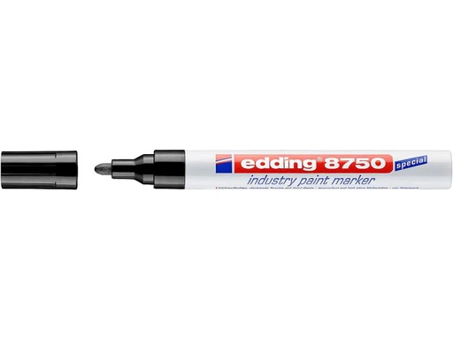 [90086163 1073055] edding Lackmarker Industrie 8750 Schwarz, 1 Stück