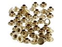 Creativ Company Hohlnieten 7 mm Gold, 50 Stück