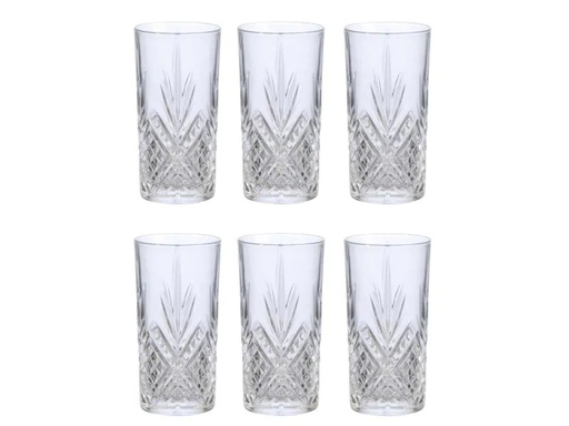 [90086534 988990] Arcoroc Trinkglas Broadway 350 ml, 6 Stück, Transparent