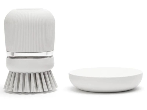 [90008632 1058441] Brabantia Spülbürste mit Seifenspender Hellgrau