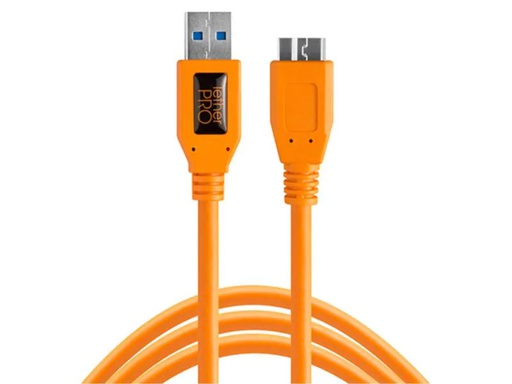 [90086552 987697] Tether Tools Kabel TetherPro USB 3.0 A / Micro B 4.6 Meter – orange