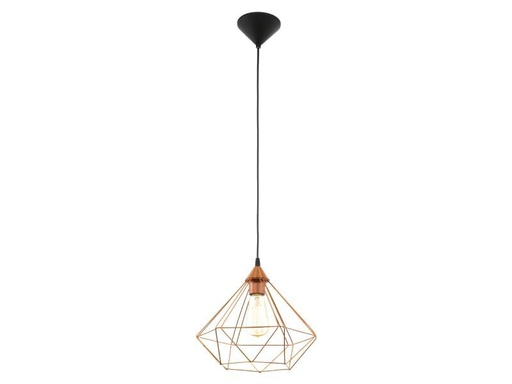 [90086622 905349] EGLO Leuchten Pendelleuchte TARBES 1x E27, 32.5 cm Kupfer