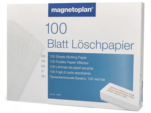 [90086695 1072970] Magnetoplan Reinigungstuch Löschpapier, 100 Stück