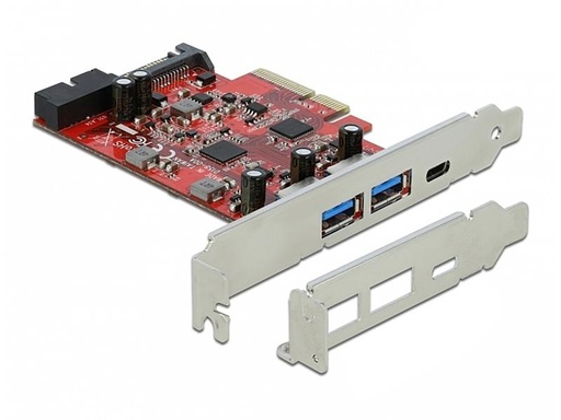 [90086769 1101550] Delock PCI-Express-Karte USB-C / USB-A / intern USB 5 Gbps