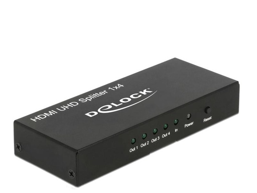 [90086830 779331] Delock 4-Port Signalsplitter HDMI - HDMI 4K/60Hz