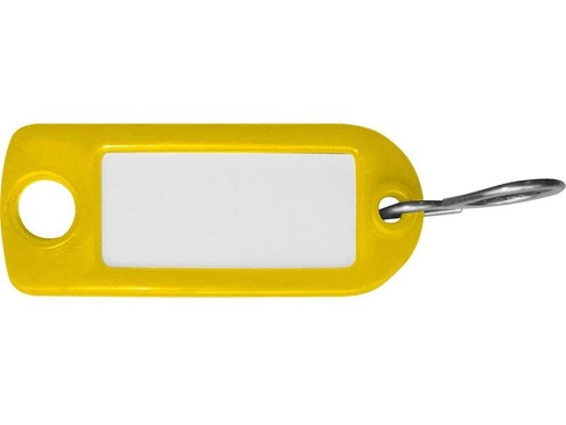 [90086983 1144243] Robert Rieffel Schlüsselanhänger 2.2 x 5.5 cm, 10 Stück, Gelb