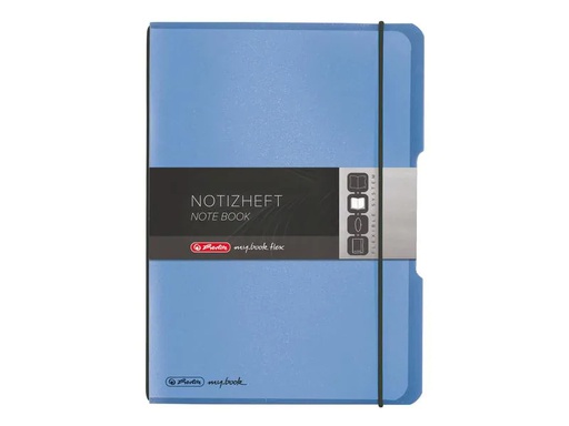 [90087041 301959] Herlitz Notizheft my.book flex A5, Kariert, Blau