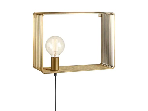 [90087064 977738] Markslöjd Wandleuchte SHELF 1L 1x E27, Gold