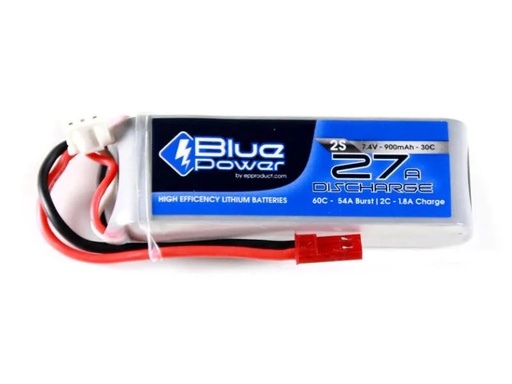 [90087105 426863] EP RC-Akku LiPo 900 mAh 7.4 V 30C BluePower