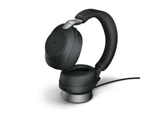 [90087201 1056423] Jabra Headset Evolve2 85 Duo MS Schwarz, USB-C, inkl. Ladestation