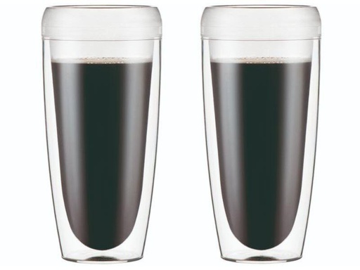 [90087312 1014207] Bodum Thermobecher Pavina Outdoor 600 ml, 2 Stück, Transparent