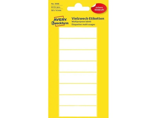 [90087349 926266] Avery Zweckform Vielzweck-Etiketten 3086 50 x 14 mm