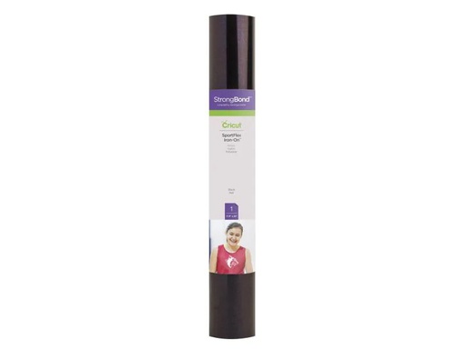 [90087354 926668] Cricut Aufbügelfolie Sportflex 30 x 61 cm, Schwarz