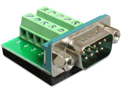 [90087364 423184] Delock Adapter RS-232 DB9 (m)- Terminalblock 0 cm