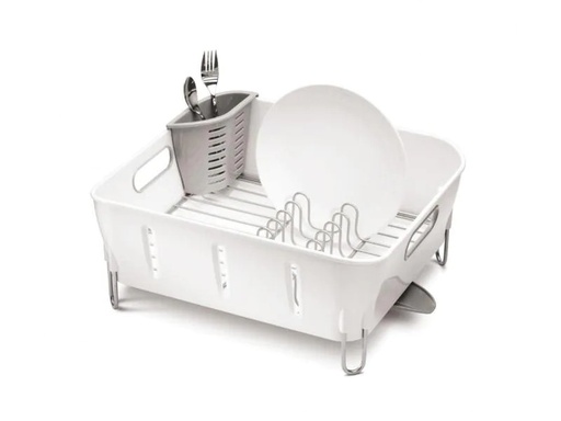 [90087384 368593] Simplehuman Abtropfgestell kompakt Weiss