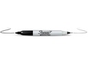 Sharpie Permanent-Marker Twin TIP 0.9 mm und 0.5 mm, Schwarz