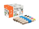 Peach Toner OKI 4650871x 2x Black, 1x Cyan, Magenta, Yellow