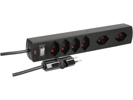 [90087578 344943] Max Hauri Steckdosenleiste Safety-Line 4x T13