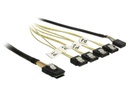 Delock SATA-Kabel 4x SATA-SFF-8087 Reverse Breakout 50 cm