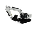 Amewi Kettenbagger G101H, Vollmetall, Hydraulik, Weiss 1:16, RTR