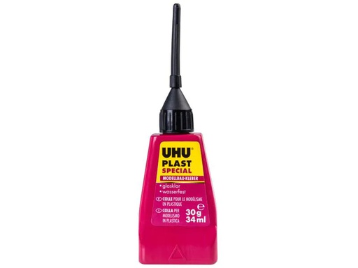 [90087910 433202] UHU Modellbauklebstoff Plast Special 1 Stück, Transparent
