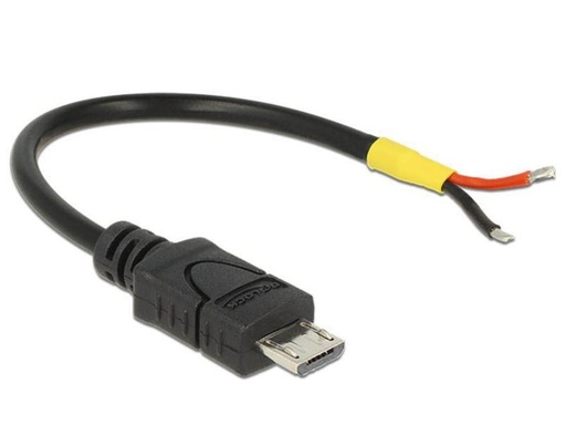 [90000856 402206] Delock USB-Stromkabel  Micro-USB B - Offen 0.1 m