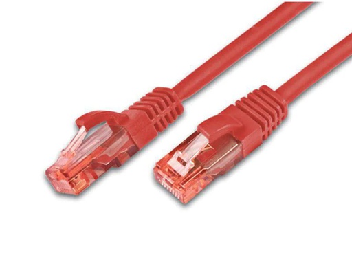 [90088118 229608] Wirewin Patchkabel RJ-45 - RJ-45, Cat 6, UTP, 0.25 m, Rot