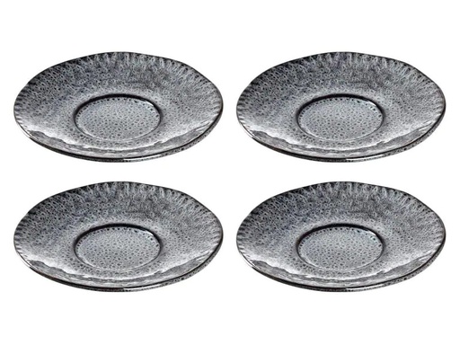 [90088255 1027730] Leonardo Untertasse Matera Ø 15 cm, 4 Stück, Anthrazit