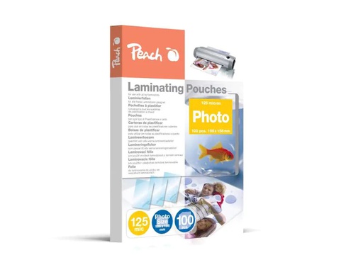 [90088315 909432] Peach Laminierfolie 10 x 15 cm, 125 µm, 100 Stück, Glänzend