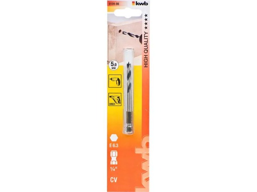 [90088443 492314] kwb Holzbohrer 1/4 5 mm